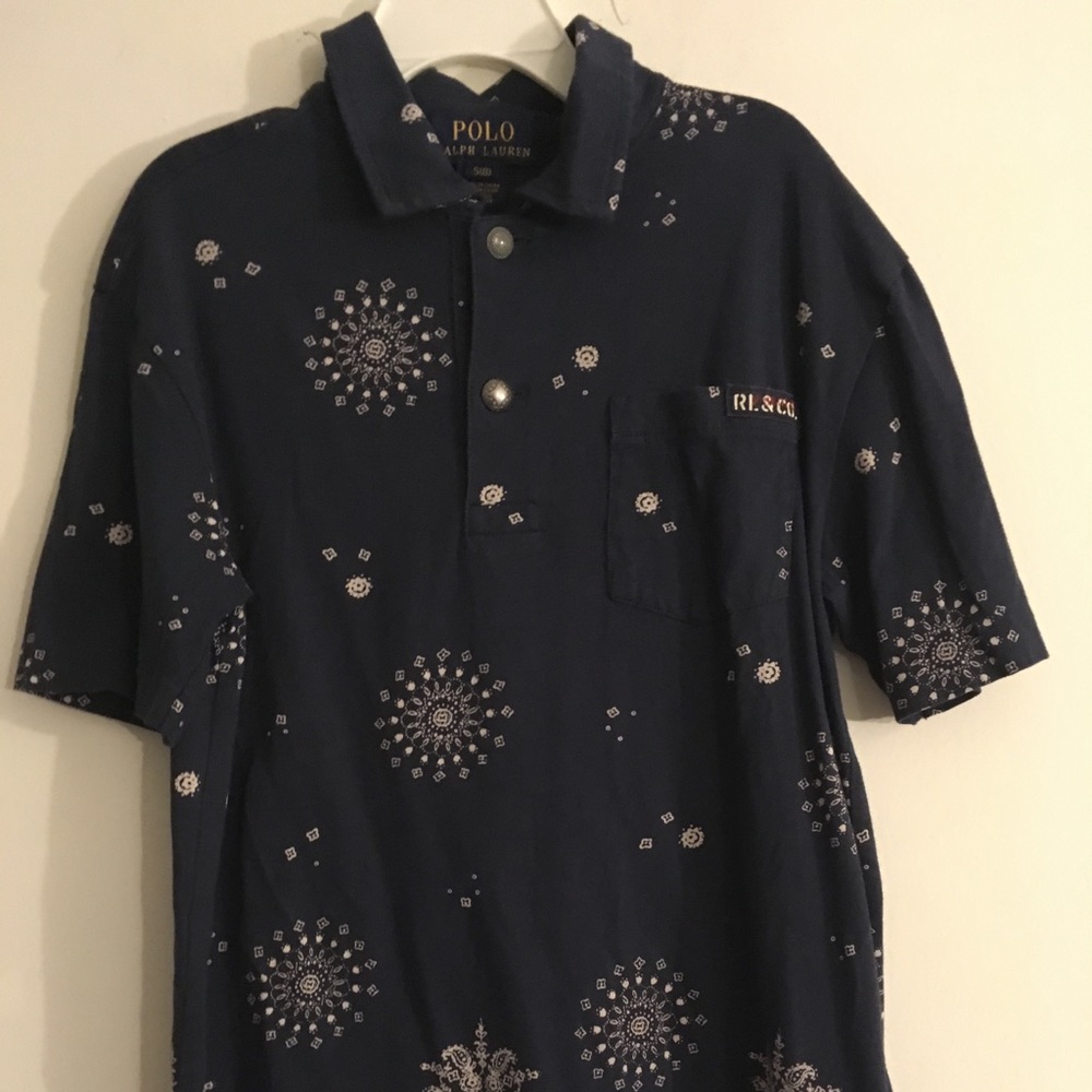 🔥 Ralph Lauren Polo AMERICANA Bandanna Shirt Boys 8